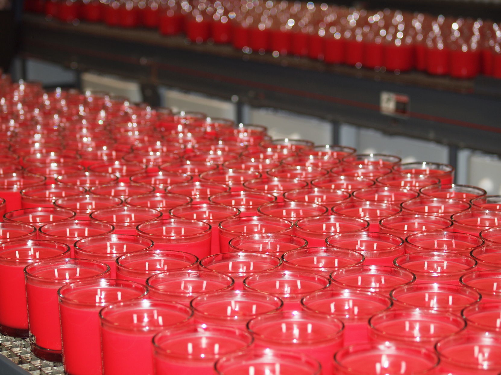 Thousands of candles made daily